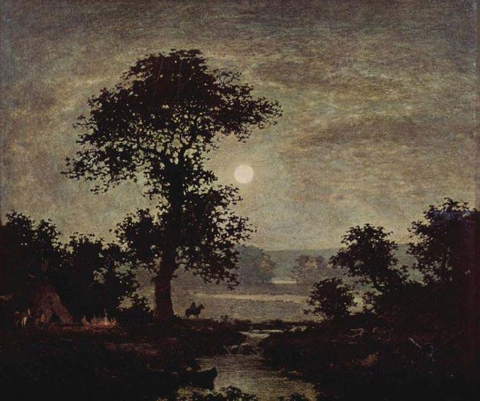 Ralph Albert Blakelock Moonlight oil painting image